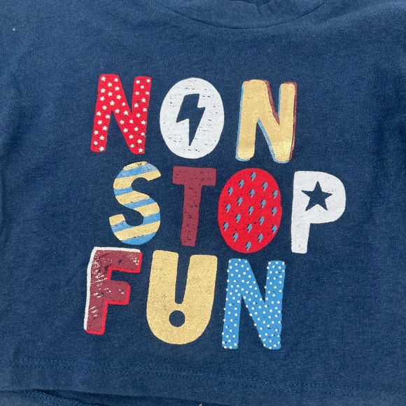 Tucker + Tate Babies' Long Sleeve Graphic Tee In Navy Denim Non Stop Fun 3M NWT - Picture 6 of 7